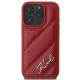 3. Karl Lagerfeld Quilted Signature iPhone 16 Pro Case - Red