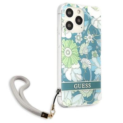 4. Guess GUHCP13LHFLSN iPhone 13 Pro / 13 6.1" green/green hardcase Flower Strap