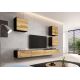 5. VIGO square display cabinet 50/50/30 black/wotan oak