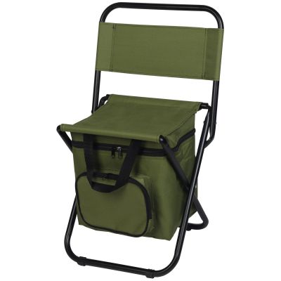 2. FISHING CAMPING FOLDING CHAIR GREEN WITH BAG UNDER THE SEAT 35x28x58CM
