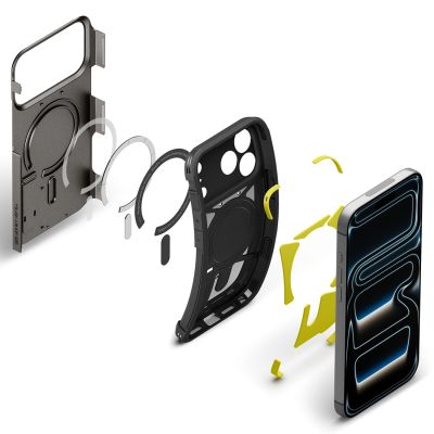 16. Spigen Tough Armor MagSafe case for iPhone 18 Pro / 17 Pro - black