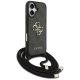 3. Guess 4G Big Logo Cord Stap Crossbody Case for iPhone 17 - Black