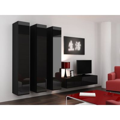 7. TV cabinet VIGO '140' 30/140/40 black/black combination