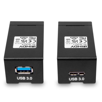 4. Lindy 42707 AV Extender AV Transmitter and Receiver Black