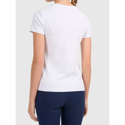 2. Slim T-shirt from the basic women's collection 4F 4FWMM00TTSHF3306-27M
