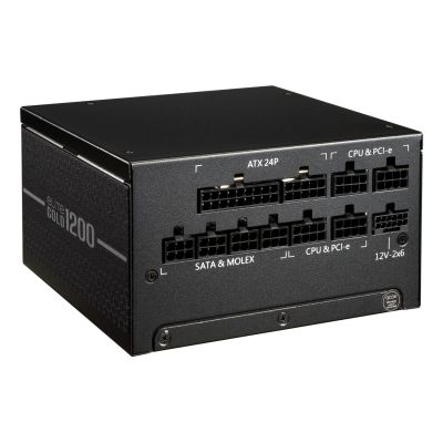 2. Cooler Master Elite Gold 1200 Power Supply Module 1200W 24-pin ATX ATX Black