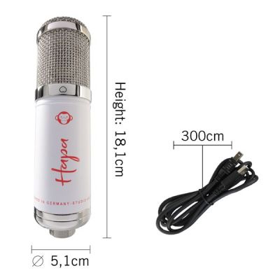 7. Monkey Banana Hapa White Table Microphone