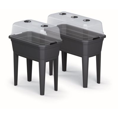 44. STANDING GREENHOUSE SEEDBED RESPANA SET ECOLINE 59.6x36.8x75.3CM ANTHRACITE