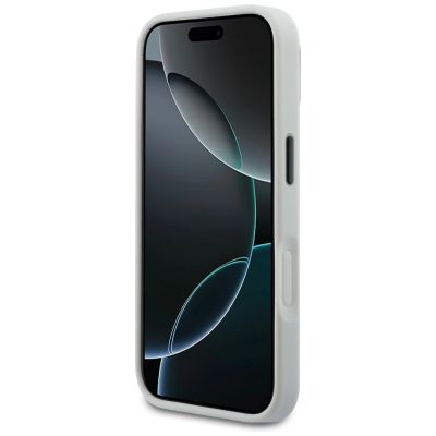 5. Karl Lagerfeld IML Glitter KL Diamond Logo case for iPhone 17 Pro - silver