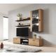 3. Shelf 125cm (2 pcs) SOHO lefkas oak + black