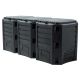 5. EKOBAT GARDEN COMPOST BIN SEGMENTED MODULE COMPOGREEN 1200L - BLACK