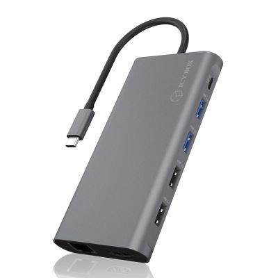 5. ICY BOX IB-DK4050-CPD Wired USB 3.2 Gen 1 (3.1 Gen 1) Type-C Anthracite