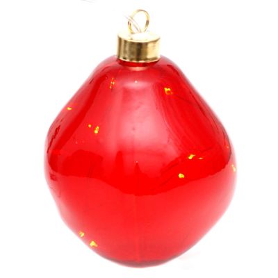 9. GLASS BALL MATRIX DROP LED 10CM RED
