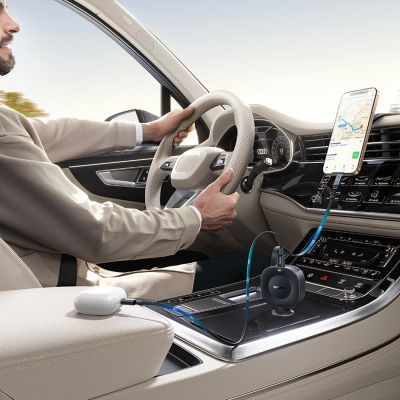 6. Baseus PrimeTrip VR2 30W Car Charger with Retractable USB-C Cable - Black