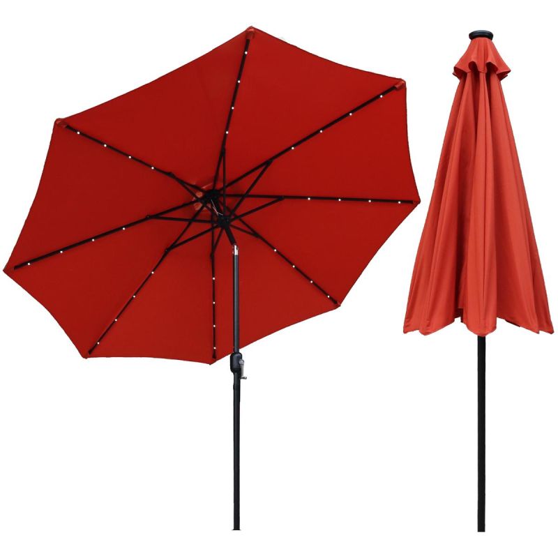 15. GARDEN UMBRELLA WITH LED LIGHTING 300CM COCCORA