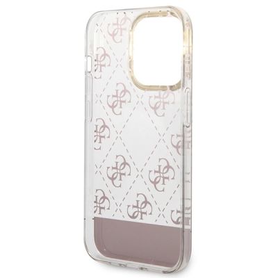 7. Guess GUHCP14LHG4MHP iPhone 14 Pro 6.1 "pink / pink hardcase 4G Pattern Script