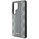 6. DKNY Leather Checkered Pattern MagSafe Case for Samsung Galaxy S25 Ultra - Gray