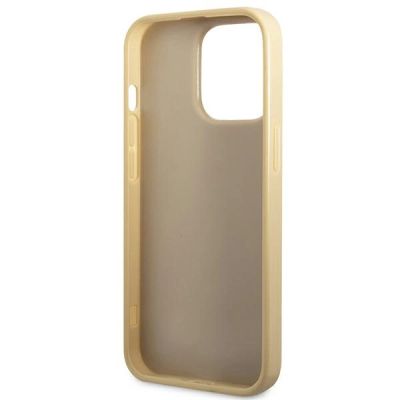 7. Guess Glitter Script Case for iPhone 14 Pro - Gold
