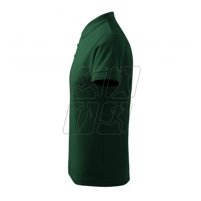 5. Malfini Pique Polo M MLI-203D3 dark green polo shirt