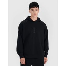 Men's sweatshirt with hood, open, 4F 4FRSS25TSWSM2111-20S
