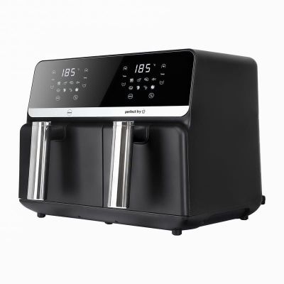 17. ELDOM FAT-FREE FRYER FR200 9 L, 2200W, TWO INDEPENDENT DRAWERS, 8 PROGRAMS, LED DISPLAY, TEMP. 80°C–200°C