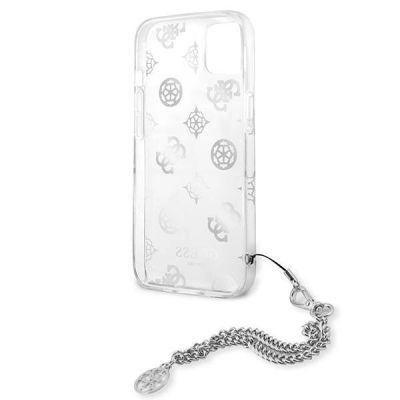 7. Guess GUHCP13SKPESI iPhone 13 mini 5.4" silver/silver hardcase Peony Chain Collection