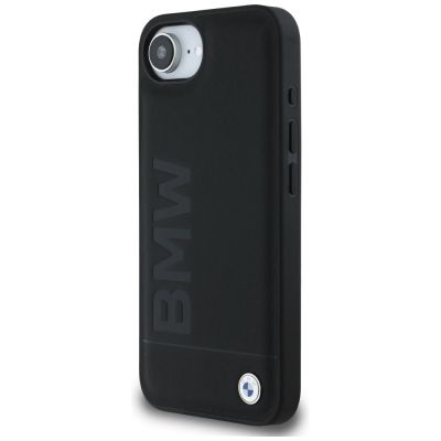 2. BMW Leather Hot Stamp iPhone 16e Case - Black