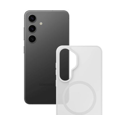 10. 3mk Smoke MagCase for Samsung Galaxy S25 - white-transparent