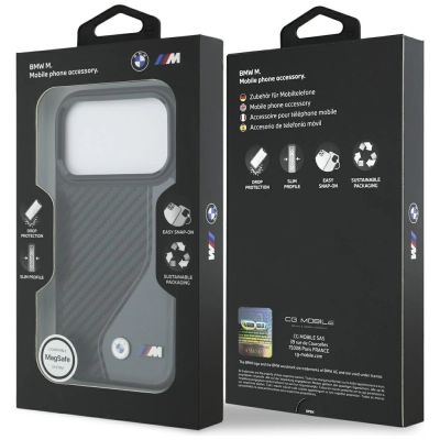 8. BMW M Carbon Logo MagSafe case for iPhone 17 Pro - graphite