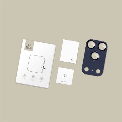 4. Tech-Protect Camfull Fit+ Camera Lens Glass for iPhone 17 Pro Max - Navy Blue