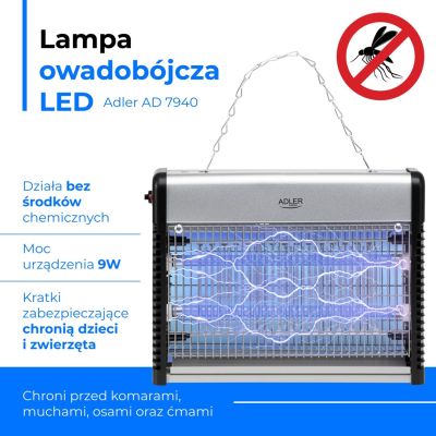 8. ADLER AD 7940 insect killer lamp