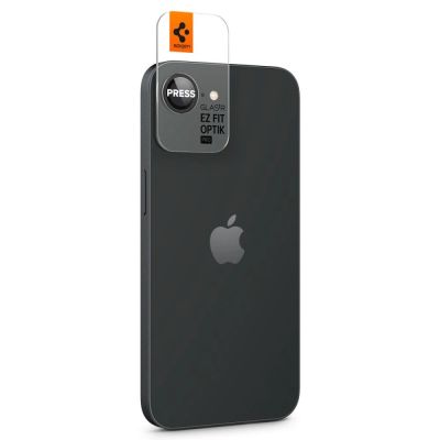 6. Spigen Optik Pro GLAS.TR "Ez Fit" Camera Cover 2-pack for iPhone 16e / 17e - Black