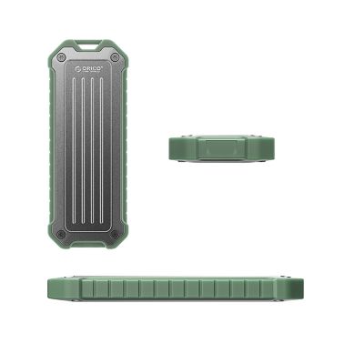 2. Orico OTPX-G2 M.2 NVMe/SATA SSD USB-C 3.2 Reinforced Disk Tray Tactical - Gray-Green