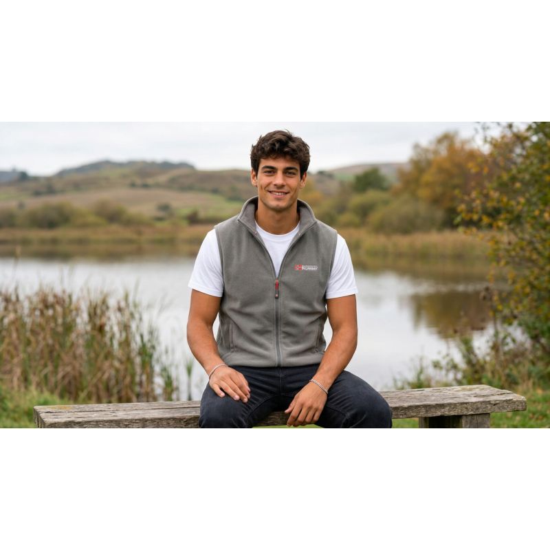 4. Men’s Fleece Jacket Geographical Norway VUG DARK GREY DB MEN 233 (WZ4424H/GN-DARK GREY)