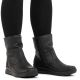 6. Rieker L7760-00 women's waterproof black ankle boots