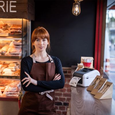 3. Brother TD-4550DNWB - label printer