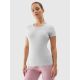 2. Women's elastic slim plain T-shirt 4F