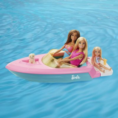 5. Barbie Motorboat + Doll GRG30 MATTEL