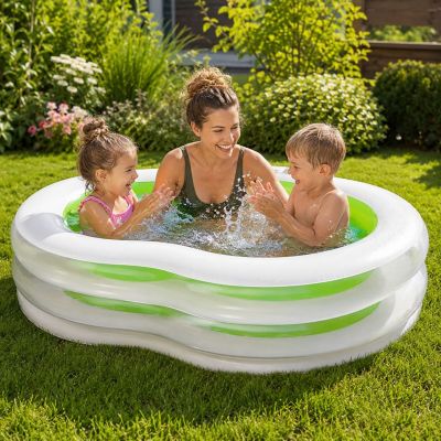 10. FAMILY INFLATABLE POOL FIGURE EIGHT 240x140x47CM 17269