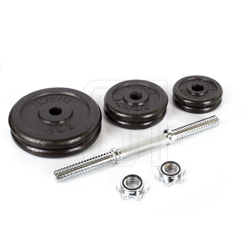 16. Profit 10kg DK 4126 cast iron dumbbell