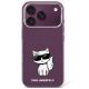 Karl Lagerfeld IML Choupette Body Sketch Print MagSafe case for iPhone 17 Pro / 18 Pro - burgundy