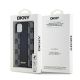 8. DKNY Leather Checkered Mono Pattern MagSafe Case for iPhone 11 / Xr - Black
