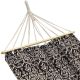 15. GARDEN HAMMOCK FOR 1 PERSON 200X100CM WITH SPREADER BAR ETHNO BLACK AND WHITE