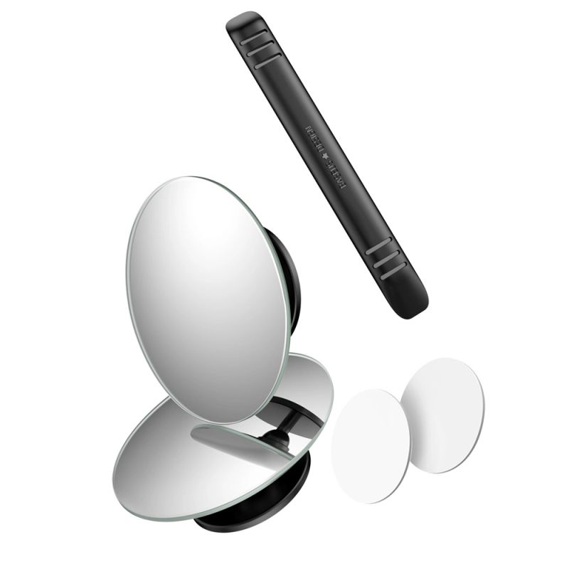 5. Baseus Full-view Blind-spot Mirror 2x additional car side mirror convex blind spot black (ACMDJ-01)