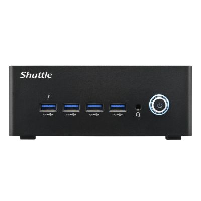 6. Shuttle Nano PC NA10H PC Size 1L Black 8845HS 3.8 GHz