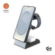 Fixed 3in1 MagPowerstation Alu Inductive Charger (FIXMPOS-ALS-GR)
