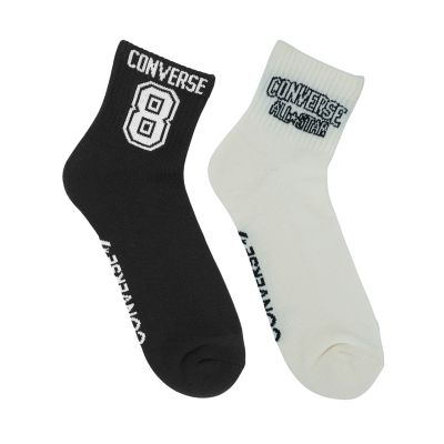 2. Converse 2-pack socks white, black E1345A