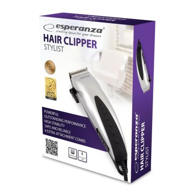 2. Esperanza EBC003 Stylist Hair Clipper (Silver)