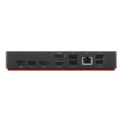 3. Lenovo ThinkPad USB-C Universal Docking Station EU Docking Station Ethernet LAN (RJ-45) Ports 1 Number of VGA (D-Sub) Ports 1 Number of DisplayPorts 2 Number of USB 3.0 (3.1 Gen 1) Type-C Ports 1 Number of USB 3.0 (3.1 Gen 1) Ports 3