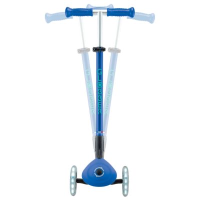 2. Globber Primo Foldable Plus Lights Kids Classic Scooter Blue, Navy (Navy)